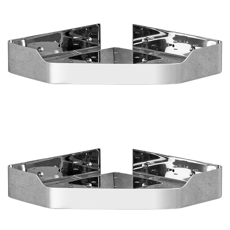 Stainless Steel Bathroom Hardware Set Modern 3 Piece Bath Shelf