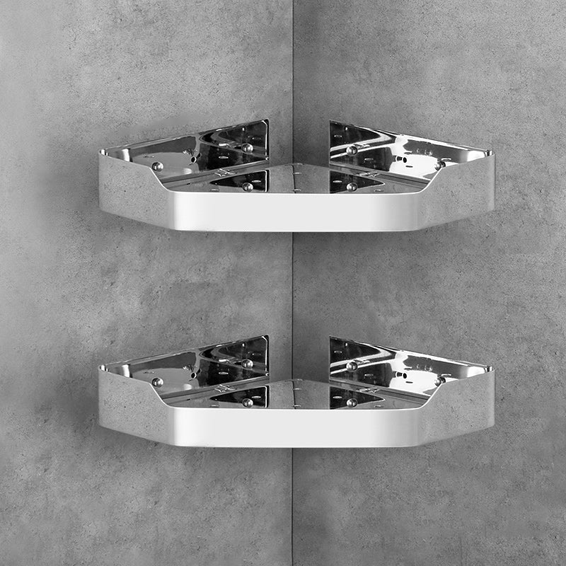 Stainless Steel Bathroom Hardware Set Modern 3 Piece Bath Shelf