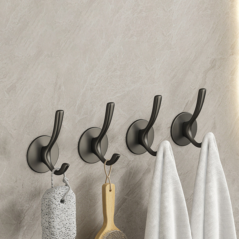 10 Piece Bathroom Accessory Set Modern Matte Grey Robe Hooks