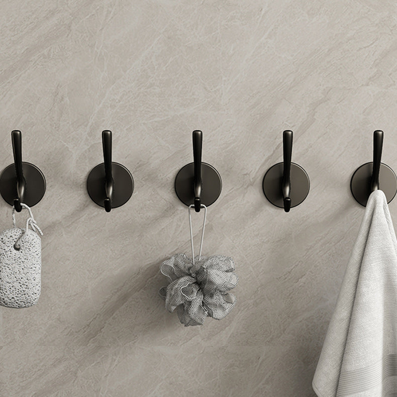 10 Piece Bathroom Accessory Set Modern Matte Grey Robe Hooks