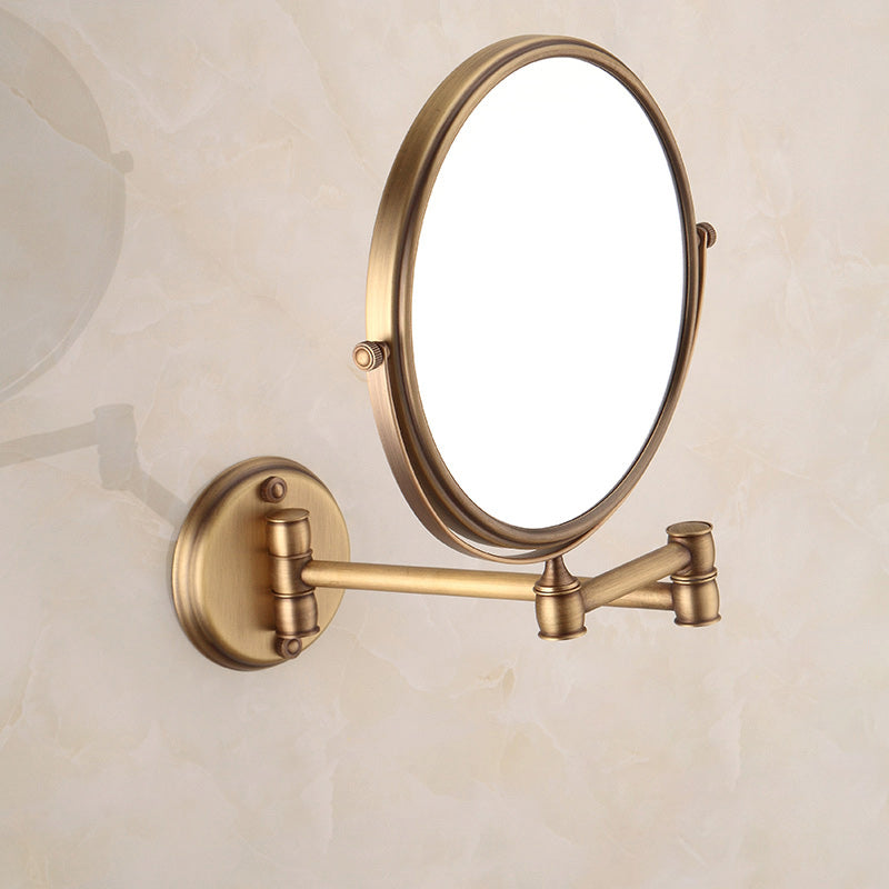 Brushed Brass 4-Piece Bathroom Accessory Set Vintage Bronze Bath Shelf/Towel Bar