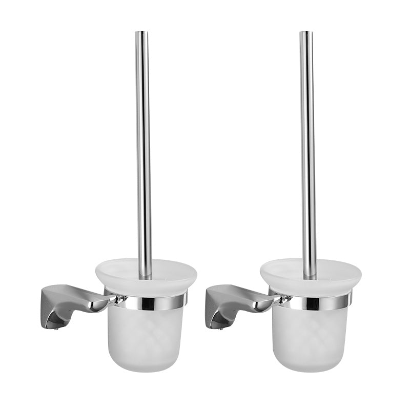 2 Piece Metal Bathroom Accessory Set Traditional Toilet Brush and Holder Set