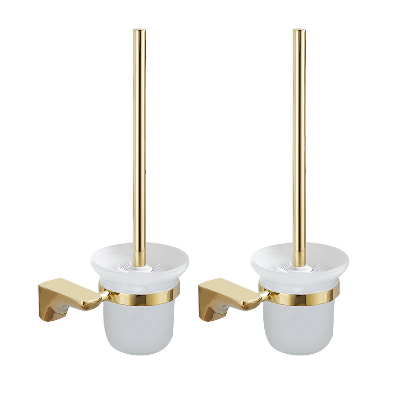 2 Piece Metal Bathroom Accessory Set Traditional Toilet Brush and Holder Set