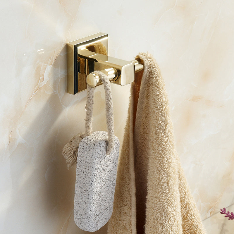 Polished Brass Classic Bathroom Accessory with Bath Shelf/Towel Bar & Paper Holder