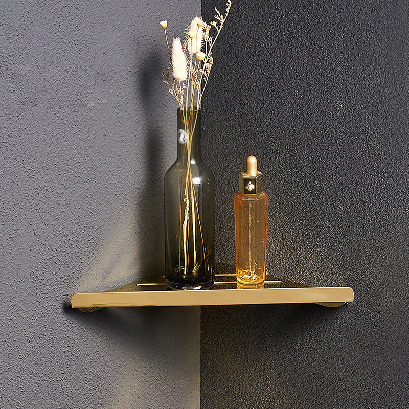 Polished Brass Classic Bathroom Accessory with Bath Shelf/Towel Bar & Paper Holder