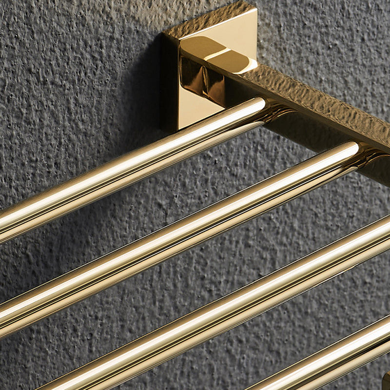 Polished Brass Classic Bathroom Accessory with Bath Shelf/Towel Bar & Paper Holder