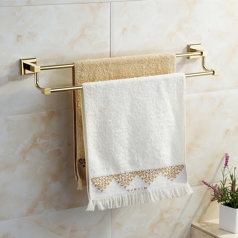 Polished Brass Classic Bathroom Accessory with Bath Shelf/Towel Bar & Paper Holder