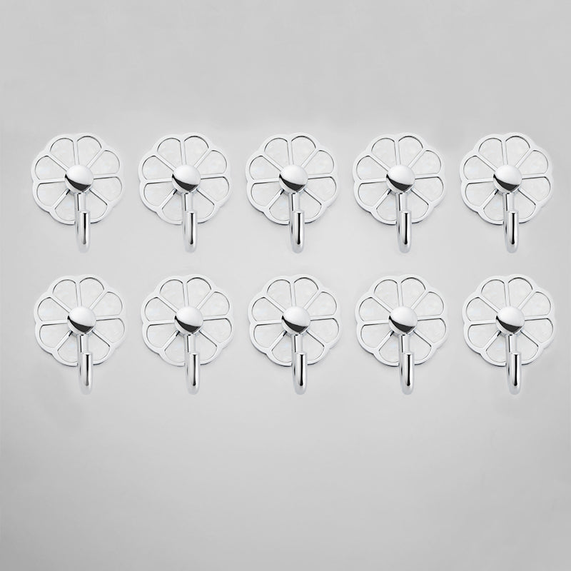 Polished 10 Piece Bathroom Accessory Set Metal Corrosion-resistant Robe Hook