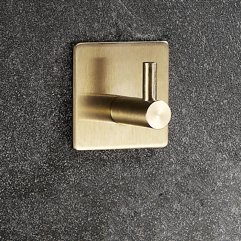 Modern Bathroom Accessory Set Metal Robe Hooks in Polished Chrome/Gold