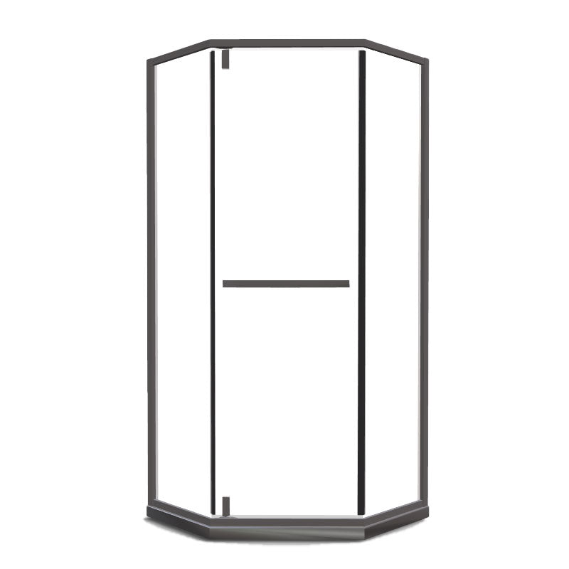 Neo-Angle 304 Stainless Steel Shower Enclosure with Single Door Handle