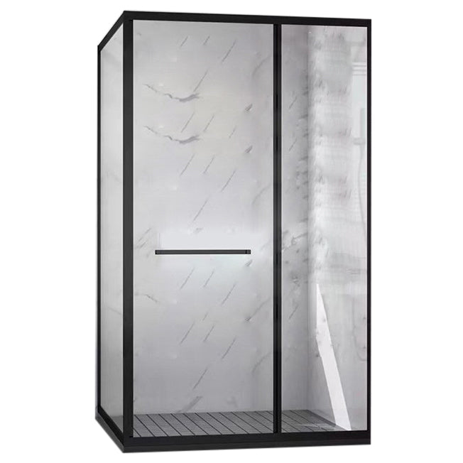 Framed Rectangle Shower Stall Clear Easy Clean Glass Shower Enclosure