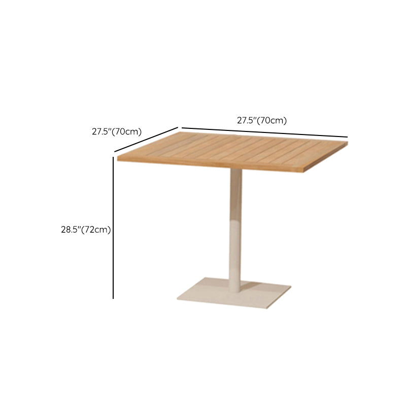 Modern Style Geometric Courtyard Table Aluminium Outdoor Table