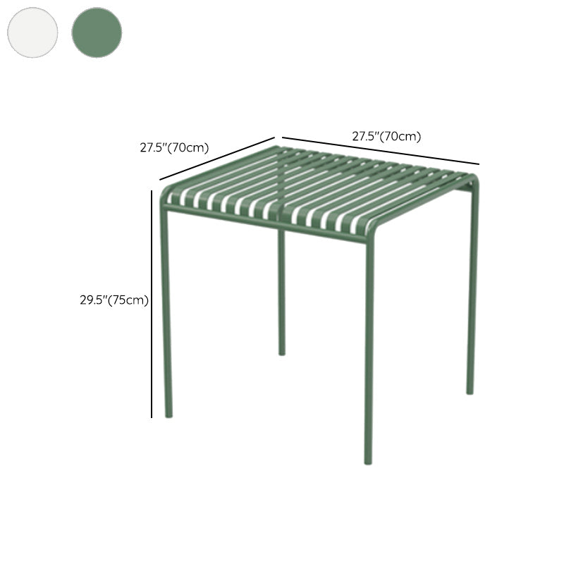 Modern Geometric Waterproof Courtyard Table Iron Outdoor Table