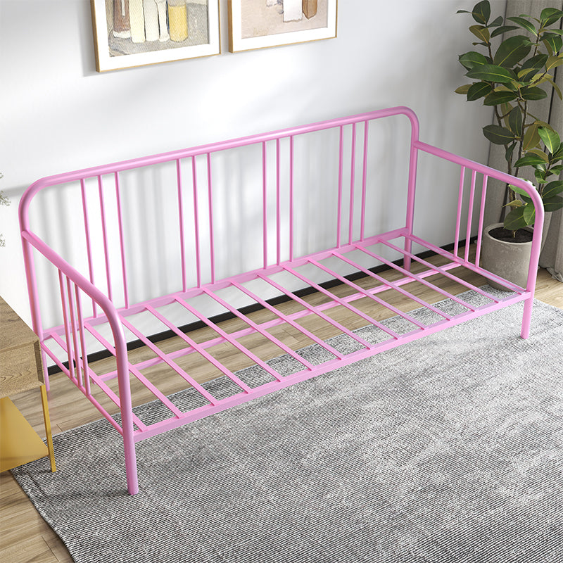 Scandinavian No Theme Kid Bed Metal Frame Solid Color Daybed