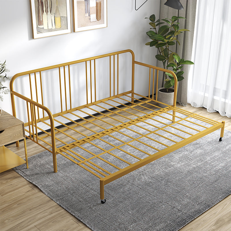 Scandinavian No Theme Kid Bed Metal Frame Solid Color Daybed