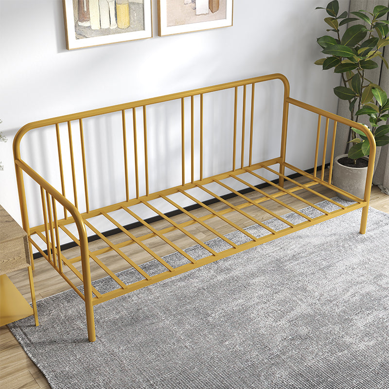 Scandinavian No Theme Kid Bed Metal Frame Solid Color Daybed