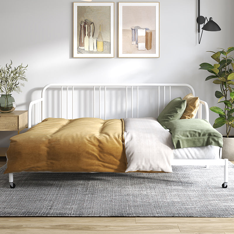 Scandinavian No Theme Kid Bed Metal Frame Solid Color Daybed