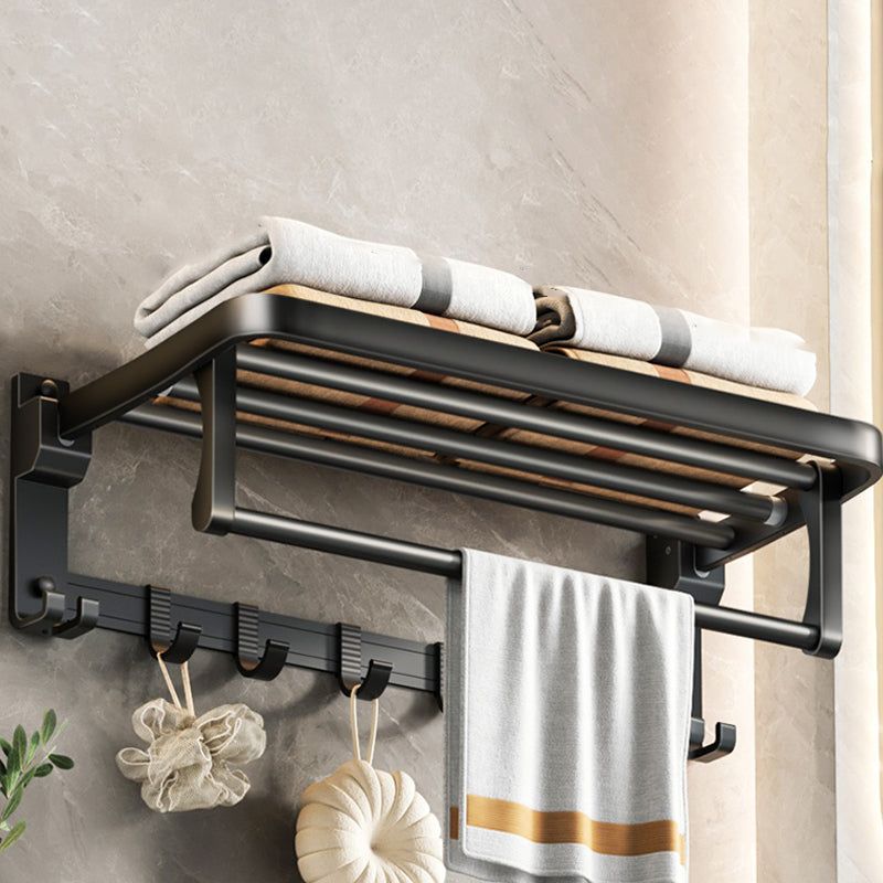 Modern Bath Hardware Set Black Bath Shelf Paper Holder Bathroom Accessory Kit