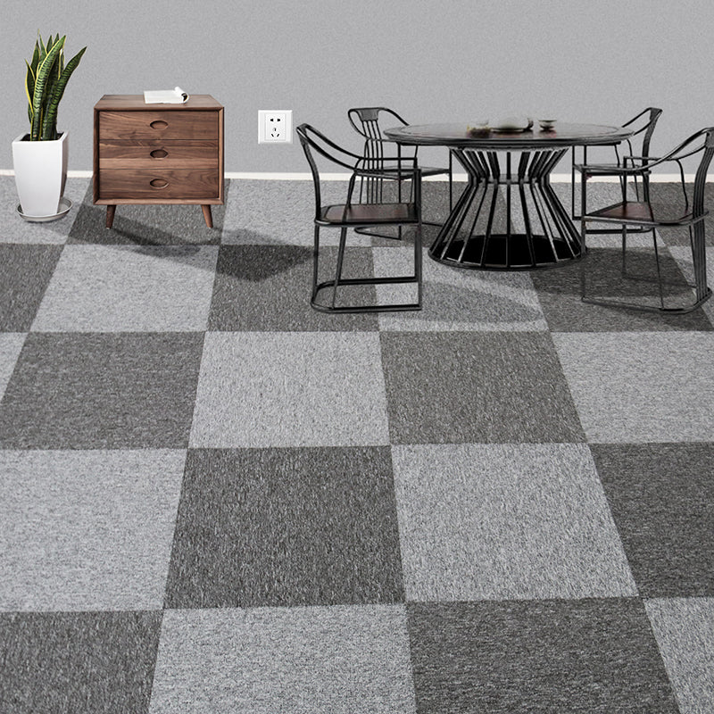 Indoor Carpet Floor Tile Level Loop Non-Skid Fire Resistant Living Room