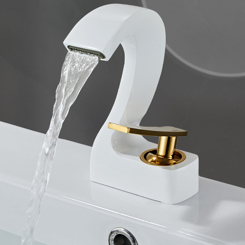 Modern Single Handle Sink Faucet Bathroom Brass Centered Faucet