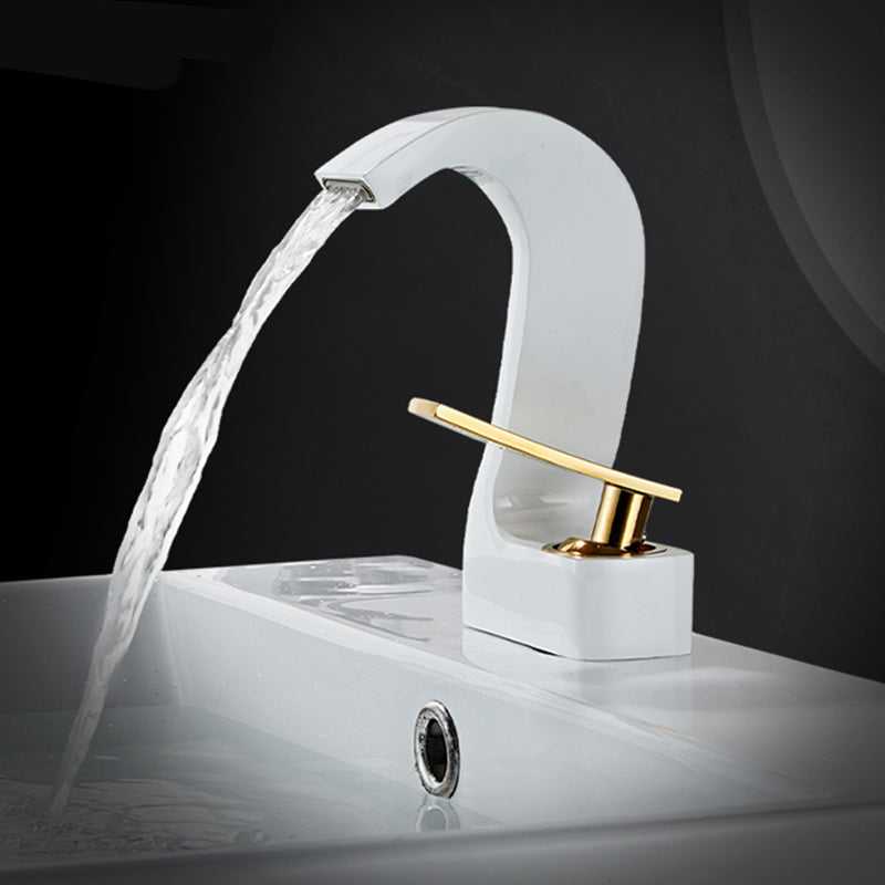 Modern Single Handle Sink Faucet Bathroom Brass Centered Faucet