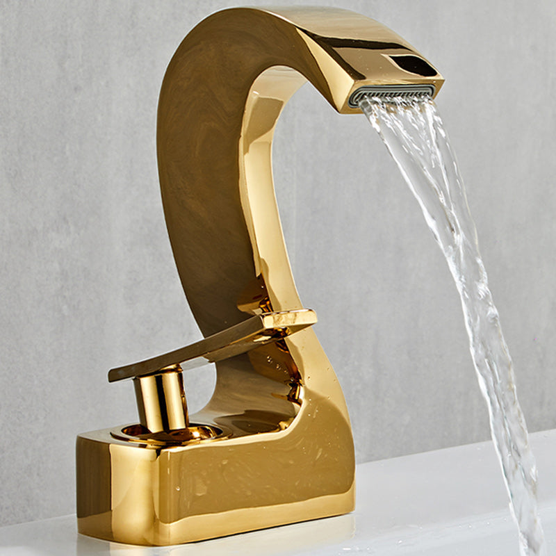 Modern Single Handle Sink Faucet Bathroom Brass Centered Faucet