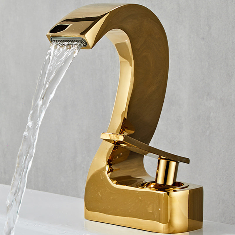 Modern Single Handle Sink Faucet Bathroom Brass Centered Faucet