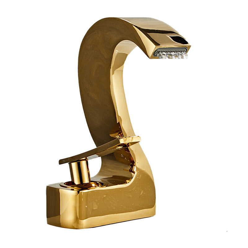 Modern Single Handle Sink Faucet Bathroom Brass Centered Faucet