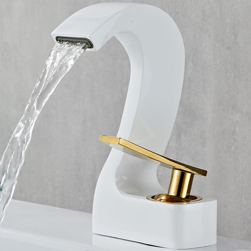 Modern Single Handle Sink Faucet Bathroom Brass Centered Faucet