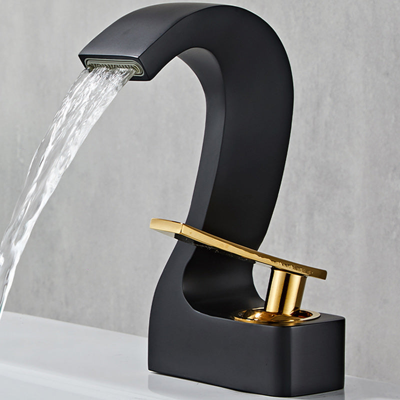 Modern Single Handle Sink Faucet Bathroom Brass Centered Faucet