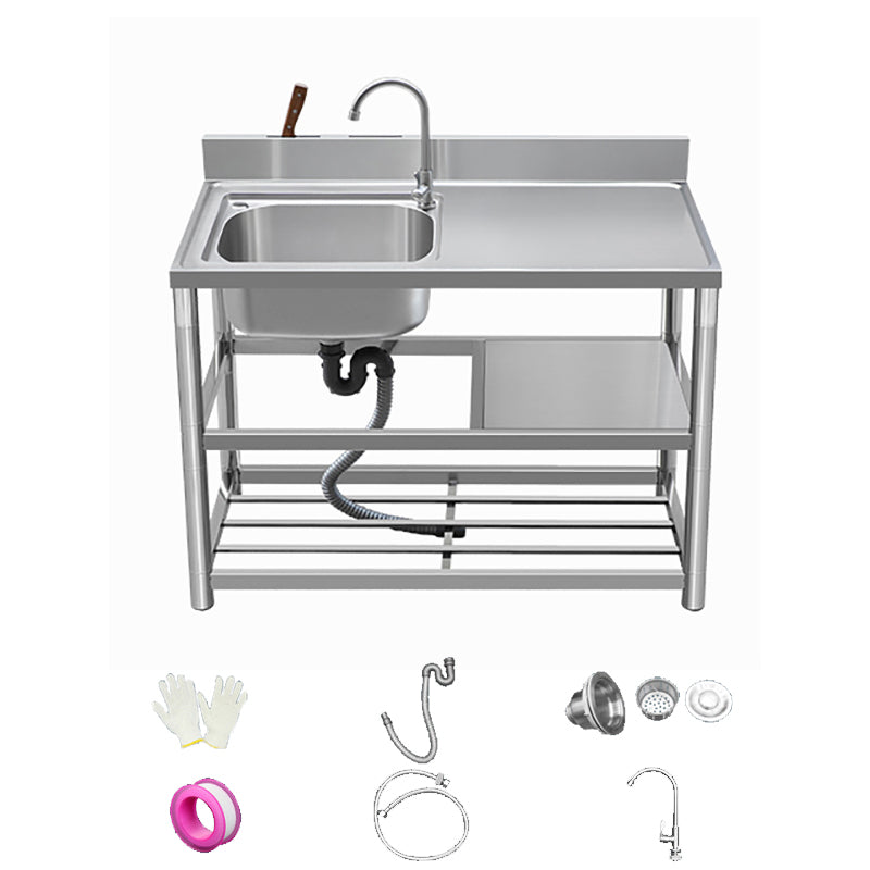 Modern Style Kitchen Sink All-in-one Stainless Steel Kitchen Sink with Drain Assembly