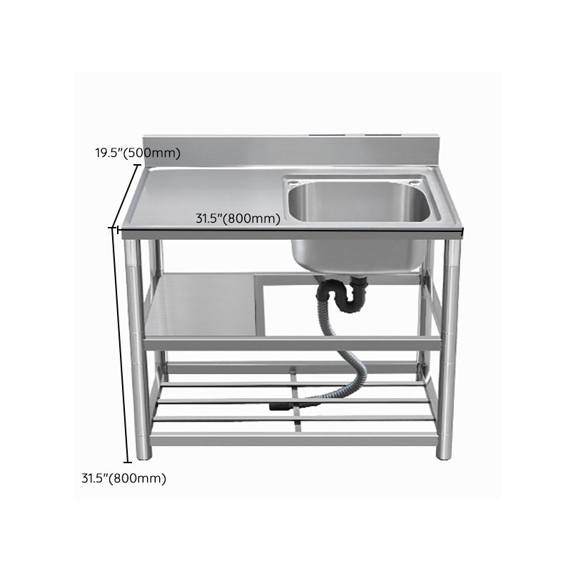 Modern Style Kitchen Sink All-in-one Stainless Steel Kitchen Sink with Drain Assembly