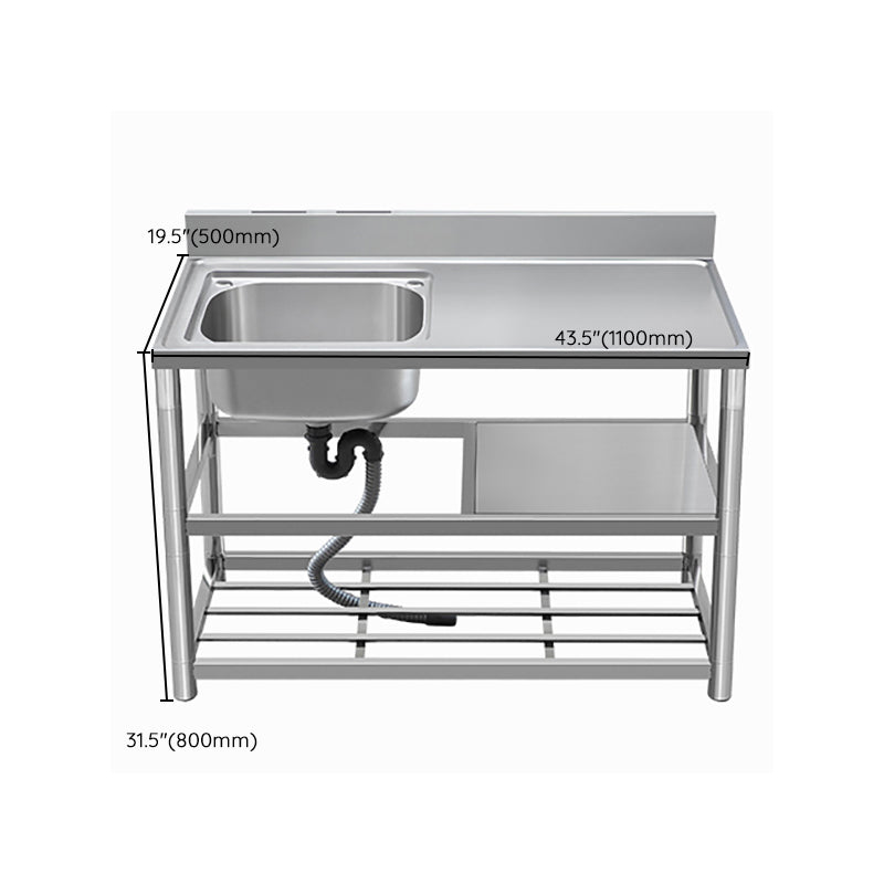 Modern Style Kitchen Sink All-in-one Stainless Steel Kitchen Sink with Drain Assembly