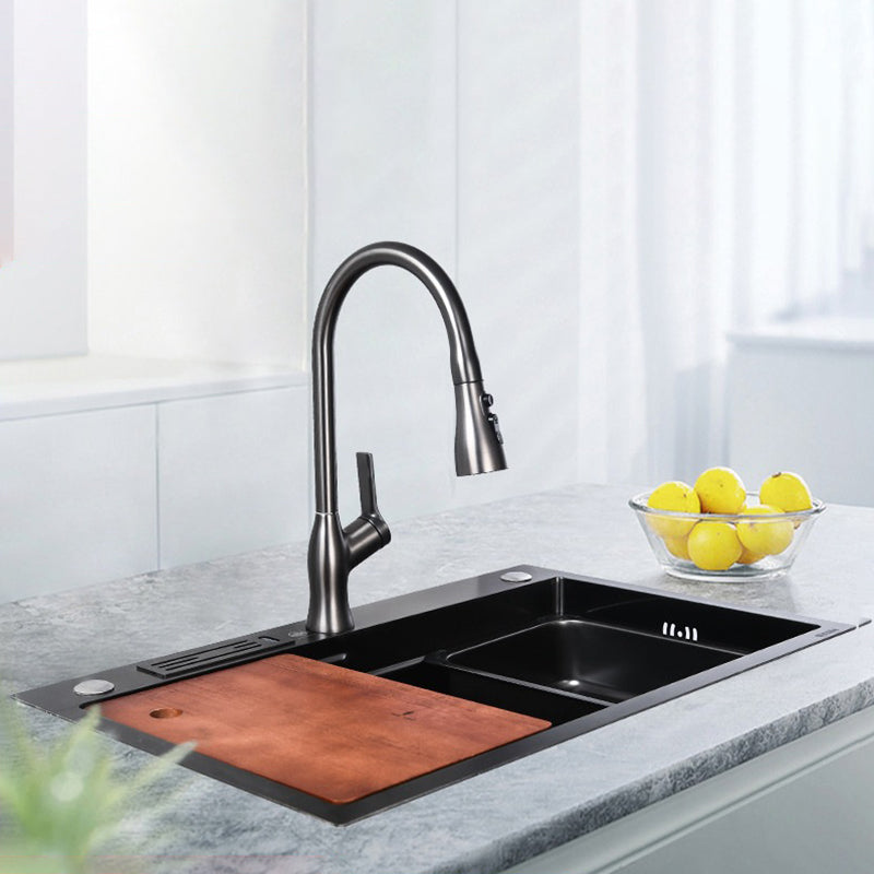 Contemporary Style Kitchen Sink Stainless Steel Kitchen Sink with Cutting Board