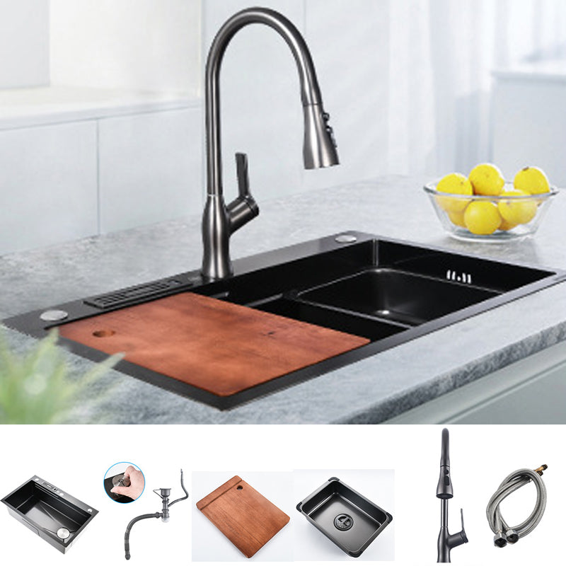 Contemporary Style Kitchen Sink Stainless Steel Kitchen Sink with Cutting Board