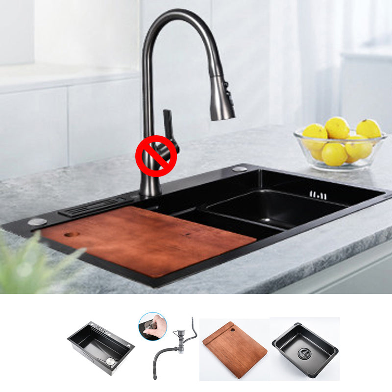 Contemporary Style Kitchen Sink Stainless Steel Kitchen Sink with Cutting Board