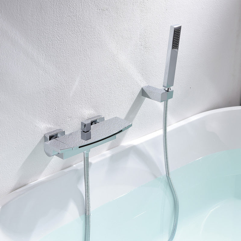 Classic Bath Faucet Solid Color Wall Mounted Waterfall Bathroom Faucet