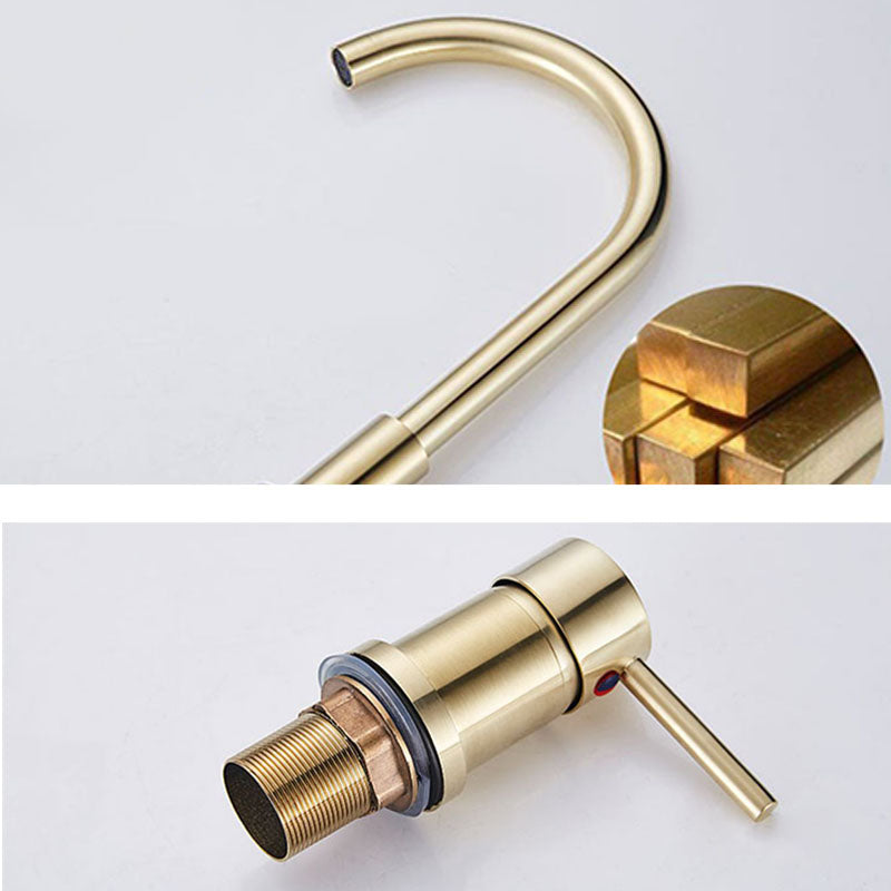 Modern Style Roman Tub Faucet Deck-Mount Copper Roman Tub Faucet