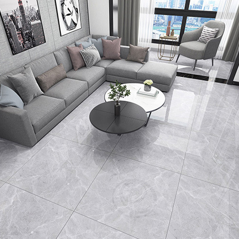 Modern Style Square Floor Tile Waterproof Straight Edge Polished Floor Tile