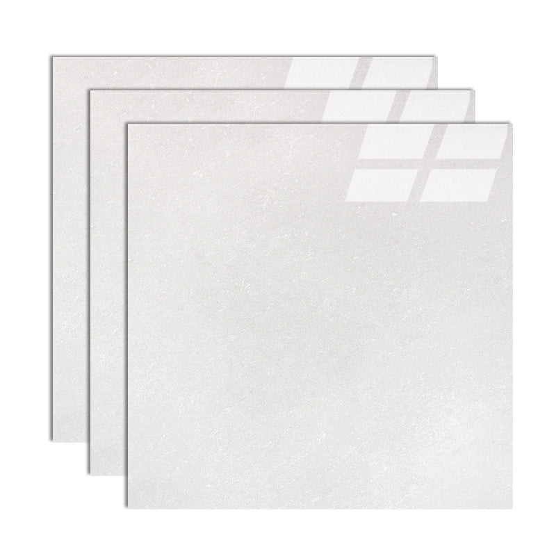 Modern Style Square Floor Tile Pure Color Straight Edge Waterproof Polished Floor Tile