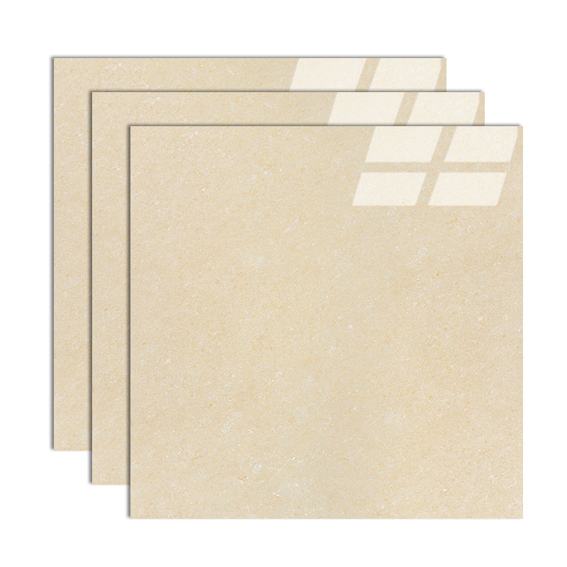 Modern Style Square Floor Tile Pure Color Straight Edge Waterproof Polished Floor Tile