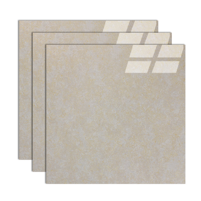 Modern Style Square Floor Tile Pure Color Straight Edge Waterproof Polished Floor Tile