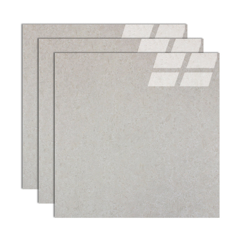 Modern Style Square Floor Tile Pure Color Straight Edge Waterproof Polished Floor Tile