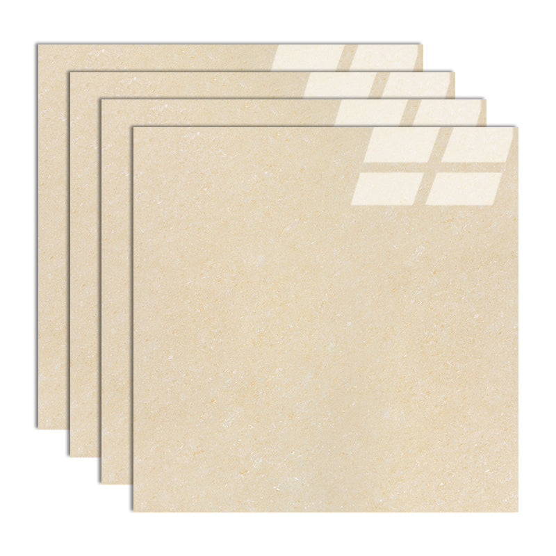 Modern Style Square Floor Tile Pure Color Straight Edge Waterproof Polished Floor Tile