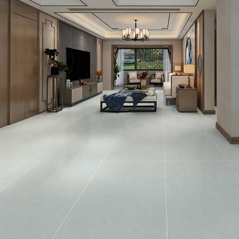 Modern Style Waterproof Floor Tile Pure Color Straight Edge Rectangle Floor Tile