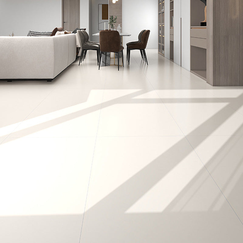 Modern Style Waterproof Floor Tile Pure Color Straight Edge Rectangle Floor Tile