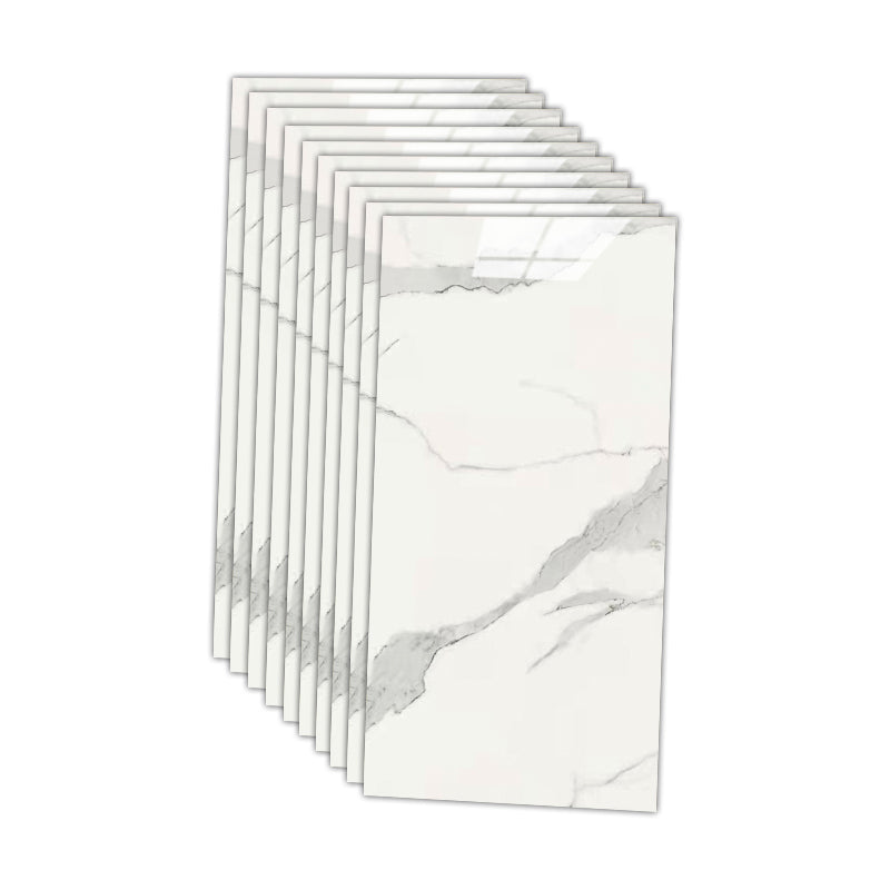 12" x 24" Marbling Single Tile Waterproof Backsplash Wall Tile for Bathroom