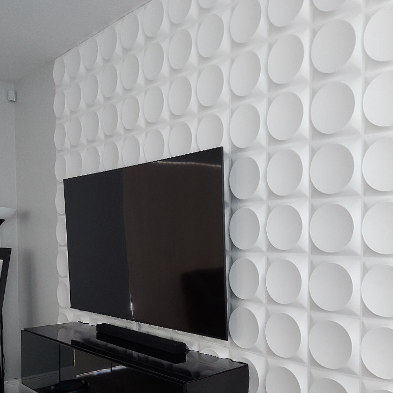 Modern Style PVC Wall Panel Living Room Peel and Stick 3D Wall Paneling