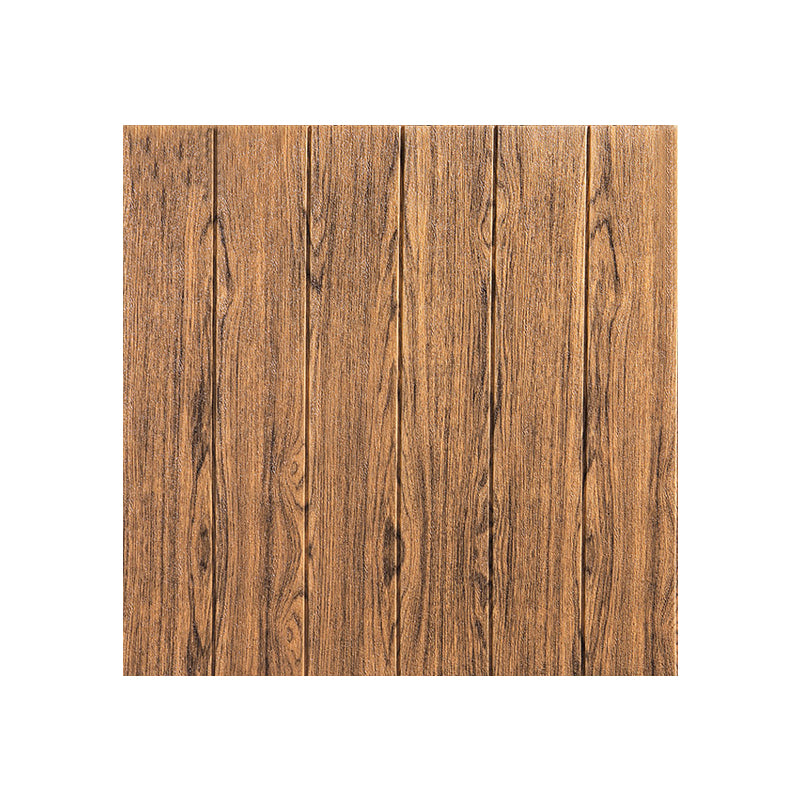 Modern Indoor Wall Tile Peel and Press Waterproof Wall Tile with Wood Look