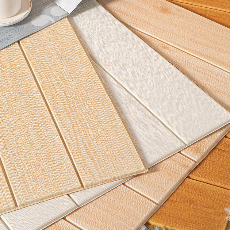 Modern Indoor Wall Tile Peel and Press Waterproof Wall Tile with Wood Look